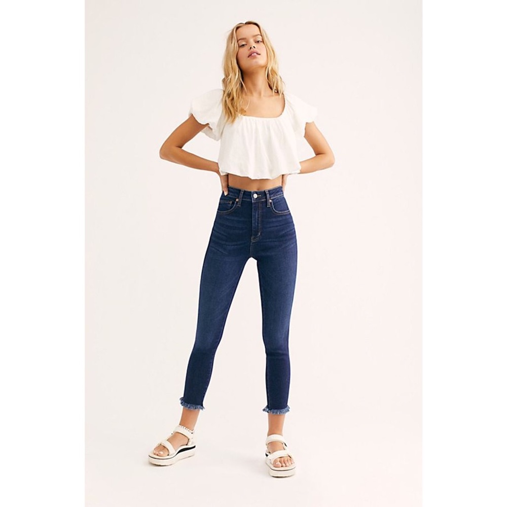 Free People high rise denim jegging jean